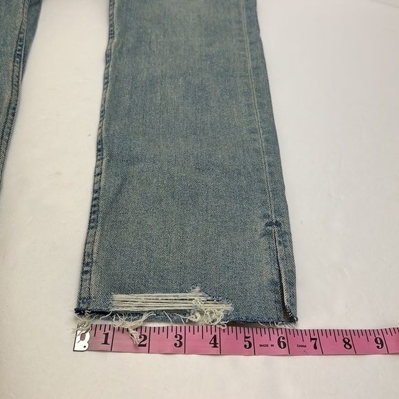 BDG Skinny Stretch Jeans 33W 32L Vintage De Split Distressed Raw Hem - Picture 15 of 16